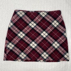 plaid mini skirt